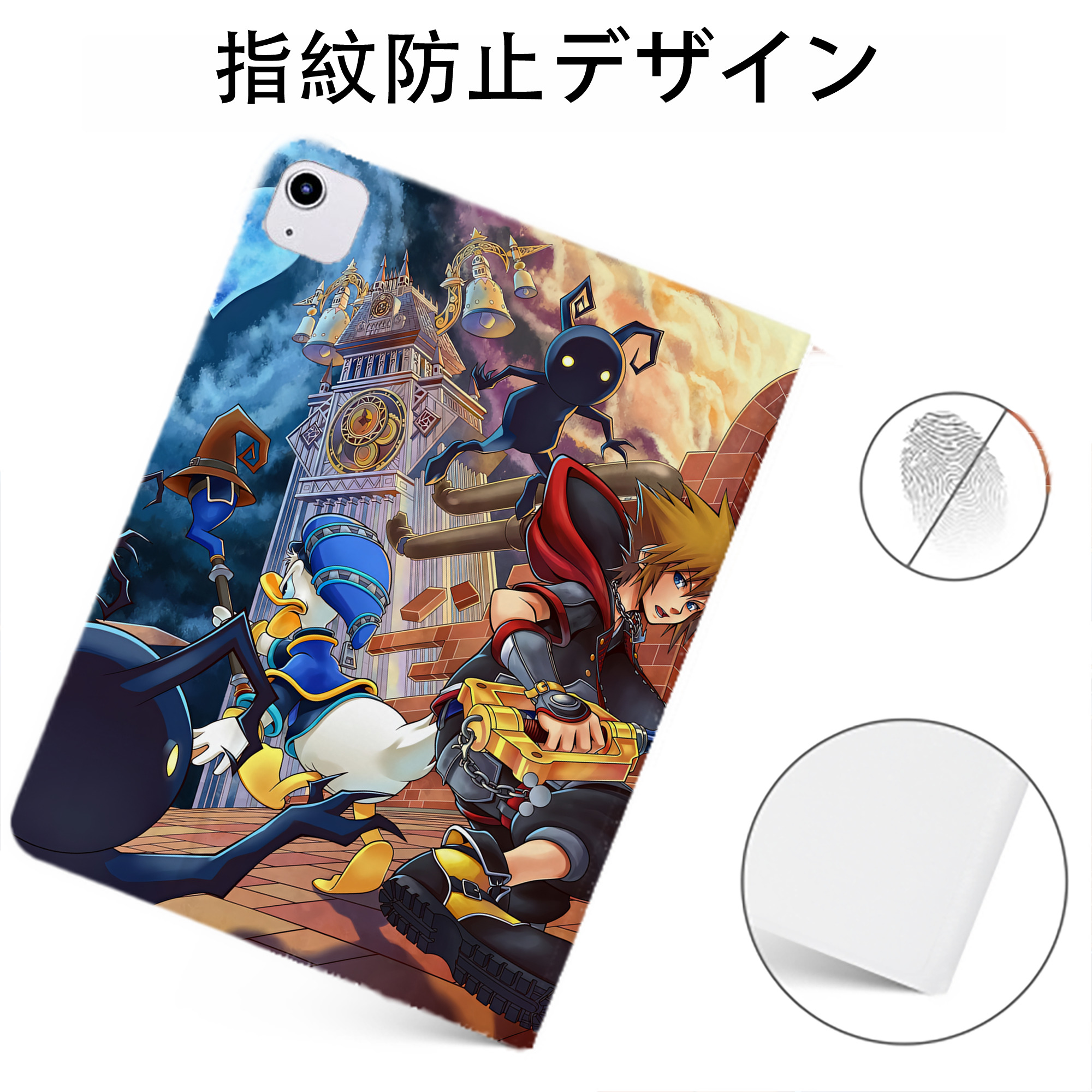 （画像用） ミッキーマウス Mickey Mouse IPadケース ペンホルダー付き ブックスタイルデザイン